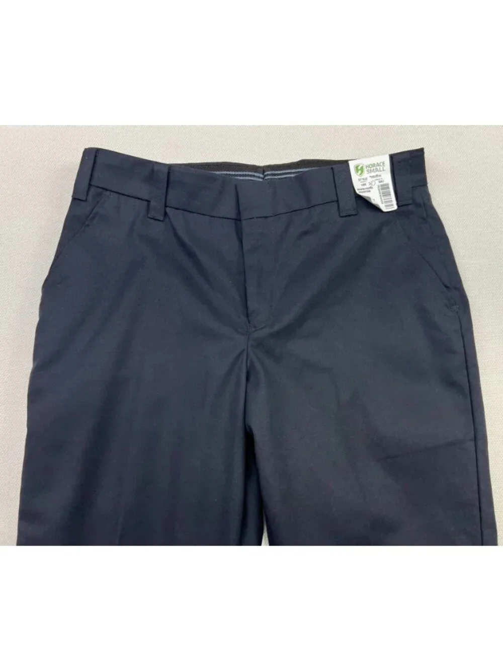NWT Horace Womens Flat Front Straight Trouser Uniform Dress Pants Size 14 Black